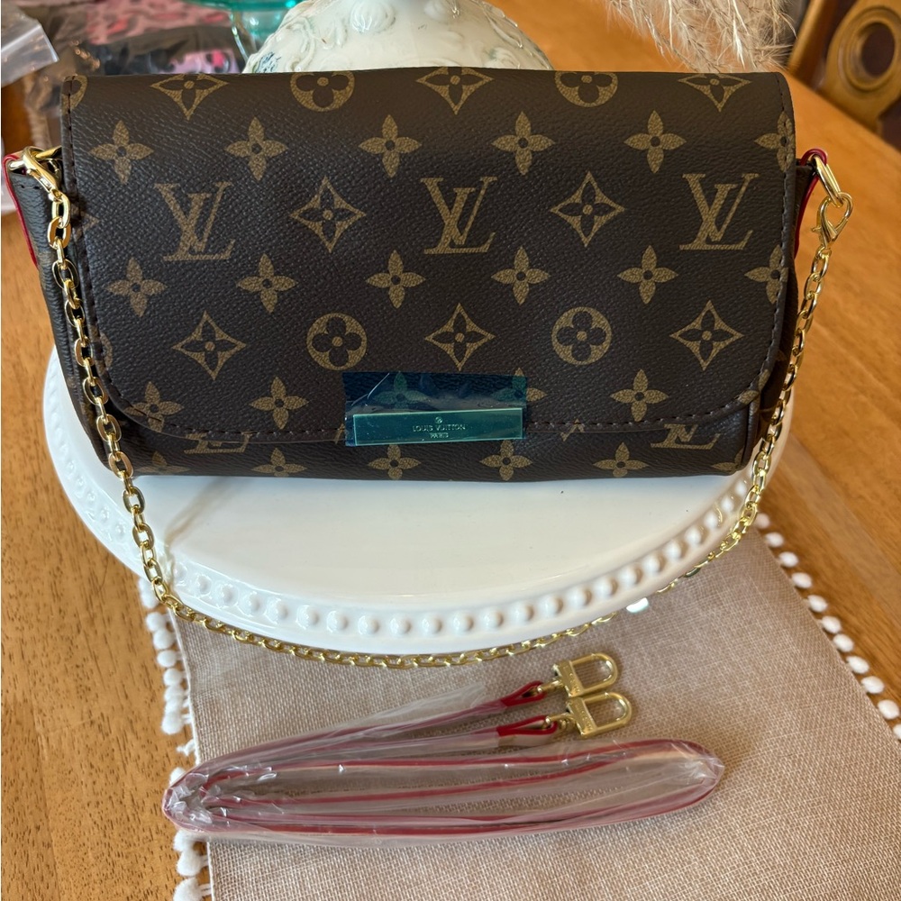 Louis Brown Monogram Crossbody Bag
